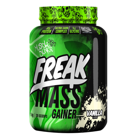 Muscle Junkie Freak Mass All-in-One Vanilla  1Kg Mass Gainer Buy Online in Zimbabwe thedailysale.shop