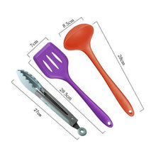 Load image into Gallery viewer, 10 Piece Silicone Kitchen Utensil Set - Multi-Coloured
