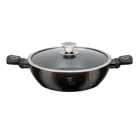 Berlinger Haus 28 cm Titan Coating Shallow Pot with Lid - Primal Gloss Buy Online in Zimbabwe thedailysale.shop
