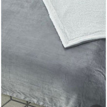 Load image into Gallery viewer, Luxury Reversible Sherpa Fleece Mink Throw Blanket – Grey &amp; White XL
