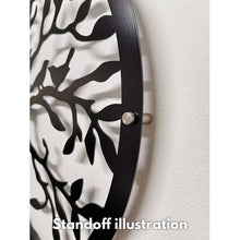 Load image into Gallery viewer, Infinity Tree - Mirror and Satin Black Metal Wall Art Home Décor 80x80cm
