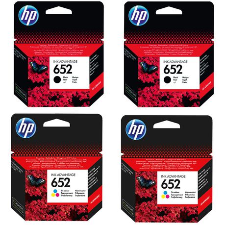 HP 652 Black and Tri-Colour Ink  Combo Pack