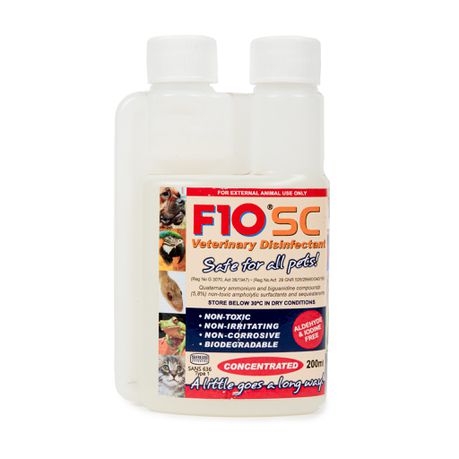 F10 SC Concentrated Veterinary Disinfectant - 200ml Buy Online in Zimbabwe thedailysale.shop