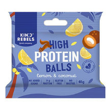 Load image into Gallery viewer, Kind Rebels - Lemon &amp; Coconut Protein Balls + Hand Sanitizer 60ML
