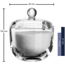 Load image into Gallery viewer, Leonardo Sugar Bowls with Lids in Clear Glass DELIGHT 220ml – Set of 6
