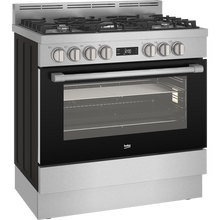 Load image into Gallery viewer, Beko 90cm Gas / Electric Inox Free Standing Stove
