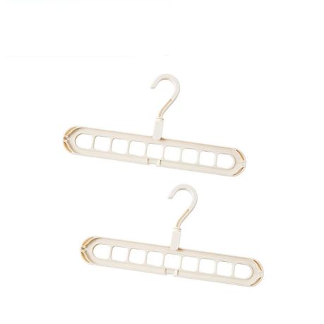 Pack Of 2 Space Saving Magical Hangers-Cream Buy Online in Zimbabwe thedailysale.shop