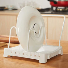 Load image into Gallery viewer, Adjustable Pot Lid/Dish Organizer - White
