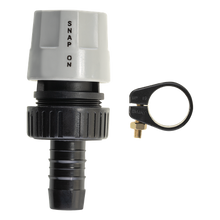 Load image into Gallery viewer, Snap-On Barbed Hose Connector - 20mm and Clamp - Single
