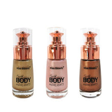 Load image into Gallery viewer, 3 x Kiss Beauty Body Highlighter Body Illuminator Body Luminizer 40ml Each
