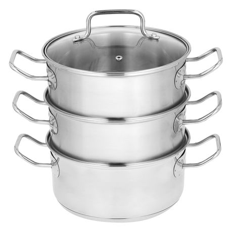 Legend Prof Chef 3 Tier Steamer 20cm Buy Online in Zimbabwe thedailysale.shop