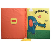 Load image into Gallery viewer, Funny Zoo Baby Learning Soft Cloth Book - Opposite
