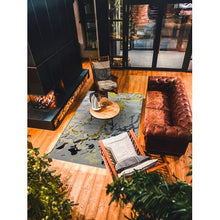 Load image into Gallery viewer, 230x160 Babil Textured Turkish Rug with Shimmering Yarn - Grey/Yellow
