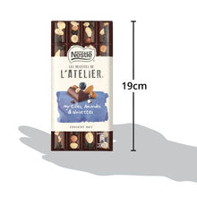 Load image into Gallery viewer, Nestlé Les Recettes De L’atelier Blueberry, Almonds &amp; Hazelnuts 170g Slab

