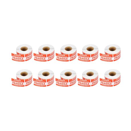 10 Roll Fragile Sticker(FGS-51-76-500x10) Buy Online in Zimbabwe thedailysale.shop