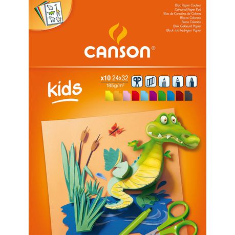 Canson Kids Colour Creation Pad 10s24x32 185g 10c Ass Buy Online in Zimbabwe thedailysale.shop