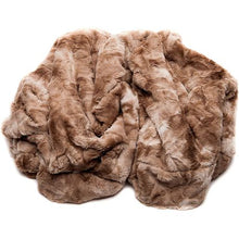 Load image into Gallery viewer, Wonder Trend Faux Fur Luxury Mink Thermal Heat Blanket Throw Cream Beige
