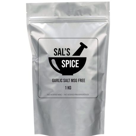 Sal's Spice Garlic Salt MSG Free - 1kg