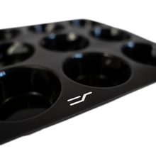 Load image into Gallery viewer, ALTA Silicone 12 Cup Muffin Pan - Black
