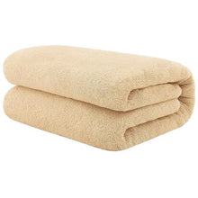 Load image into Gallery viewer, Terry Collection Cosy: Microfibre Towel: Large Bath Beach Gym Baby: Beige
