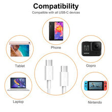 Load image into Gallery viewer, TYPE-C to TYPE-C Fast Charging Cable 5.0A - 1M
