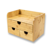 Load image into Gallery viewer, College Originals Multifunctional Bamboo Desk Cosmetic Organiser

