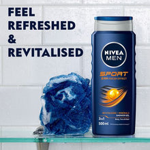 Load image into Gallery viewer, NIVEA MEN sport shower gel / body wash - 6 x 500ml
