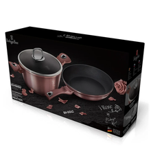 Load image into Gallery viewer, Berlinger Haus 3 Piece Marble Coating Cookware Set - iRose Edition
