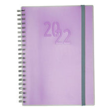 Load image into Gallery viewer, A4 Wiro Diary Pastel Lavender 2022
