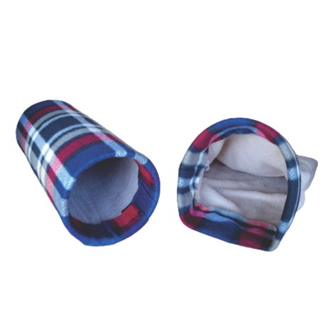 Guinea Pig / Small Animal Fleece Tunnel Set - Red Checked Pattern Buy Online in Zimbabwe thedailysale.shop