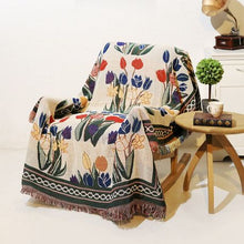 Load image into Gallery viewer, Tulip Jacquard Blanket Home Decorate Sofa Cover Carpet Thick Coverlet
