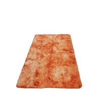 Load image into Gallery viewer, Soft Shaggy Rug - Orange and White
