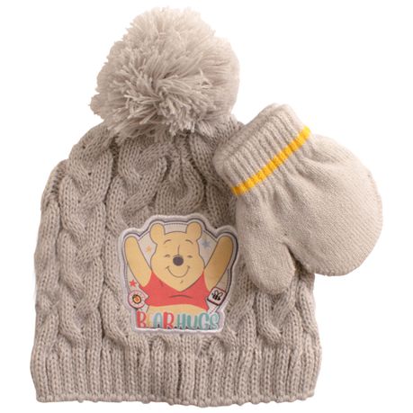Winnie The Pooh Baby Beanie and Mitten Set Buy Online in Zimbabwe thedailysale.shop