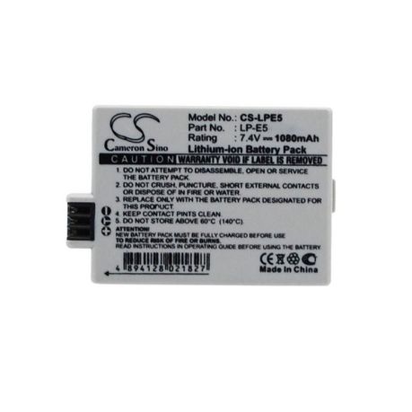 Replacement Battery Canon CS-LPE5 EOS 500D ETC Buy Online in Zimbabwe thedailysale.shop