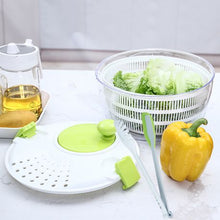 Load image into Gallery viewer, Heartdeco Kitchen Salad Spinner Bowl Colander with 3in1 Tong Set
