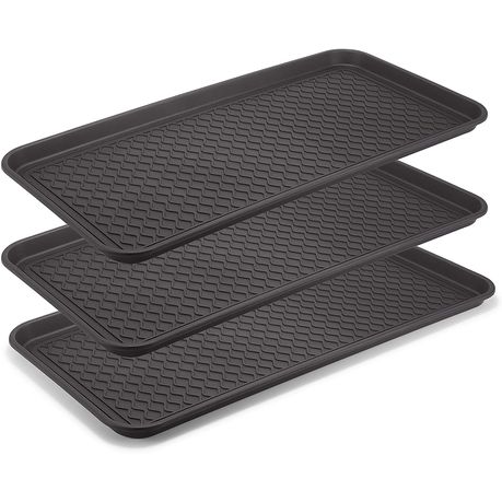 Maisonware Indoor or Outdoor Waterproof Shoe Drip Tray - Set of 3 Buy Online in Zimbabwe thedailysale.shop