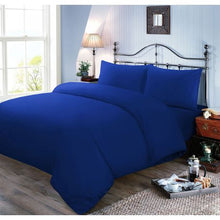 Load image into Gallery viewer, Wrinkle-Resistant Luxury Hotel Duvet Cover Set: Super King Size Royal Blue
