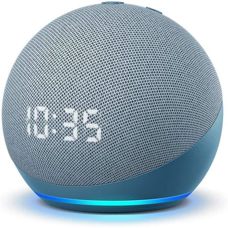 All new Echo Dot (4th Gen) with clock and Alexa I Twilight Blue