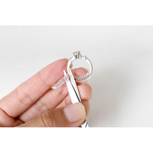 Load image into Gallery viewer, 12pk Invisible Ring Size Adjuster for loose rings &amp; silver polishing cloth
