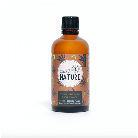 Back 2 Nature CBD Cellulite, Stretch Mark & Scar Body Oil, 100ml Buy Online in Zimbabwe thedailysale.shop