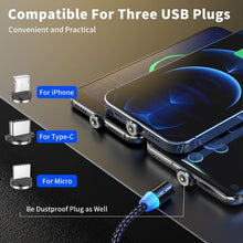 Load image into Gallery viewer, ÖKOTEC Uslion 360° Magnetic Fast Charge Cable iPhone Samsung Huawei
