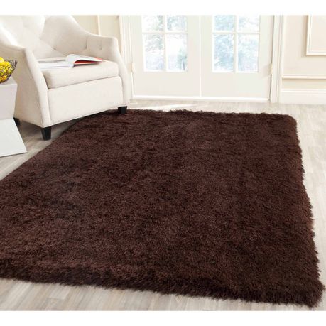 150 x 180cm Plush Fluffy Carpet - Shaggy & Foldable Rugs - Brown Buy Online in Zimbabwe thedailysale.shop