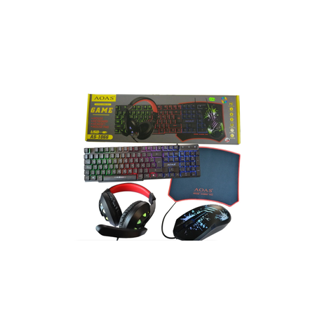 Quality & Durable AOAS PC Gaming, Mouse, Keyboard, Headphone set Buy Online in Zimbabwe thedailysale.shop