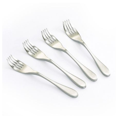 4 Piece Dinner Fork Set - Matte finish