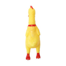 Load image into Gallery viewer, UrbanPets - Squeaky Rubber Chicken Dog Chew Toy
