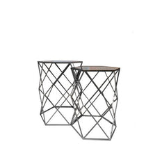Load image into Gallery viewer, HOUSTON CAVE SIDE TABLE SET / SHI8-ST2- Silver
