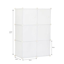 Load image into Gallery viewer, Gretmol 6 Cube Stackable Storage - White
