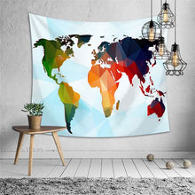 Load image into Gallery viewer, Colourful World Map Hanging Tapestry for Home Décor

