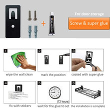 Load image into Gallery viewer, Stainless Steel Drill Free Wall Mounted Dish Rack
