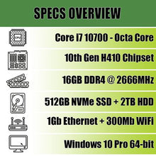 Load image into Gallery viewer, 10th Generation Intel Core i7 Extreme Performance Desktop PC
